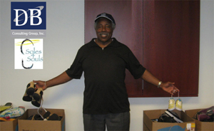 Gerald Boyd, Sr. at Soles4Soul Shoe Drive